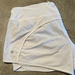 Lululemon running shorts. Size 12. White